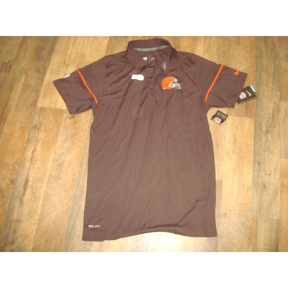 CLEVELAND BROWNS NIKE POLO DRESS VINTAGE DEADSTOCK Shirt SMALL
